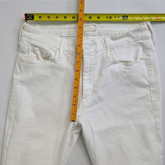 Mother The Looker Crop 31 White Skinny Denim - Picture 7 of 12